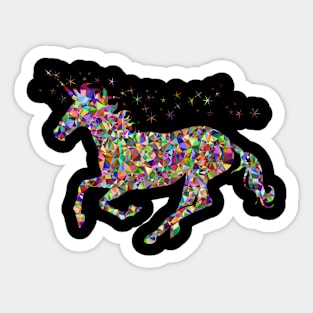 Colourful Horse Unicorn Sticker